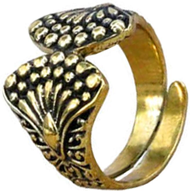 Produktbild Star Piercing Ring vergoldet Muschel (Messing)