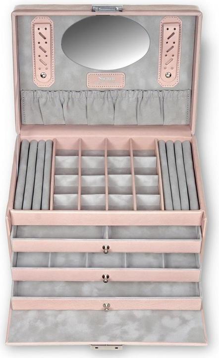 Immagine prodotto Sacher 77.107.560221 - Portagioie Lena in pelle rosa pastello