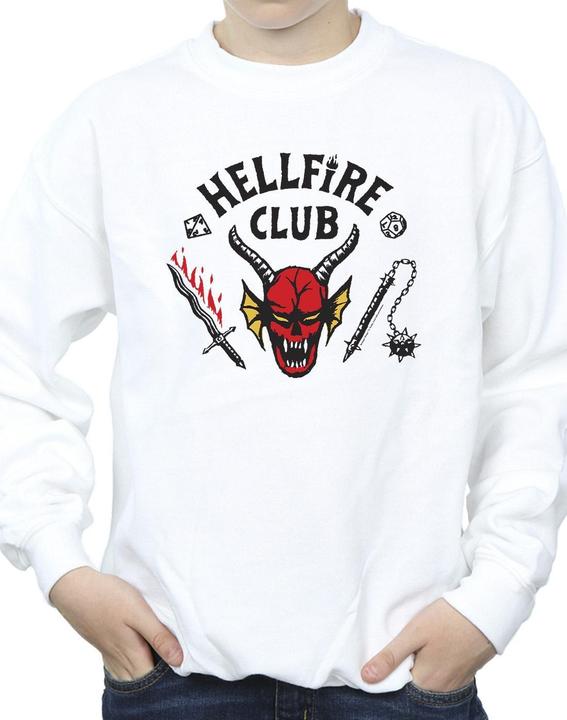 Actual product image Netflix Boys Stranger Things Hellfire Club Sweatshirt (152, 158)