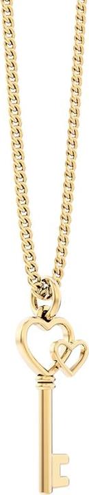 MTM Love Key Necklace (Messing, 18k Gold)