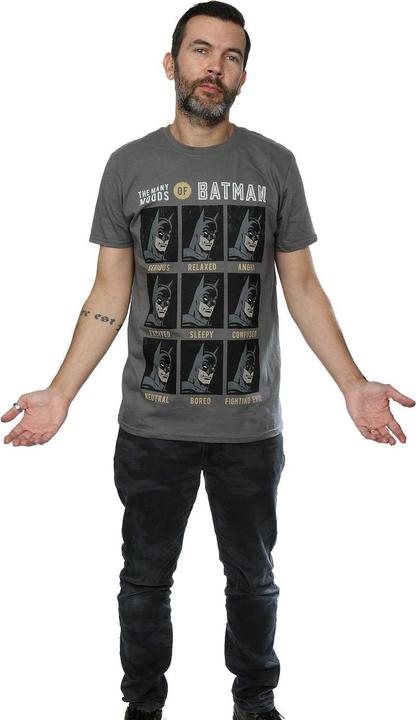 Actual product image Mens The Many Moods Of Batman T-Shirt (3XL)