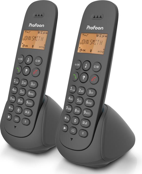 Produktbild Profoon PDX620 - DECT telefoon met 2 handsets, zwart