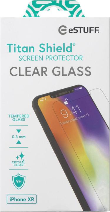 Immagine prodotto eSTUFF Vetro trasparente Titan Shield (1 Pezzo/i, Apple iPhone XR, Apple iPhone 11)