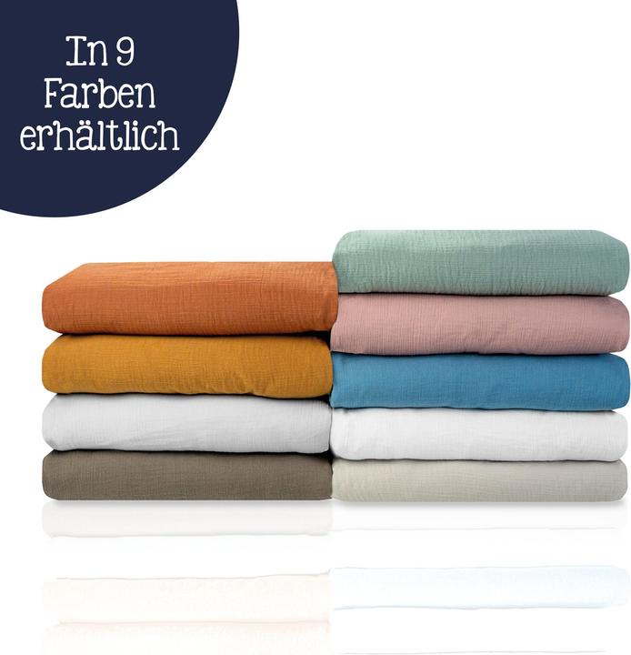 Actual product image Julius Zöllner Cuddly blanket muslin 70/100, Dusty Rose (70 x 100 cm)