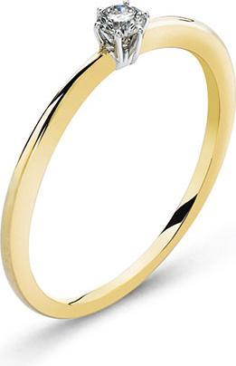 Produktbild Natsumi Schmuck Diamantring Gelbgold 18K/750 0.15 ct H si (57, 750/18 K Gold)