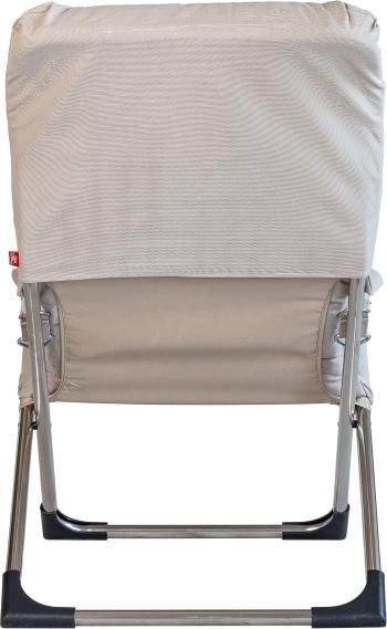 Produktbild Fiam FIESTA SOFT ALU 027S RELAXLIEGE Polyester weiss-schwarz - ALUMINIUM
