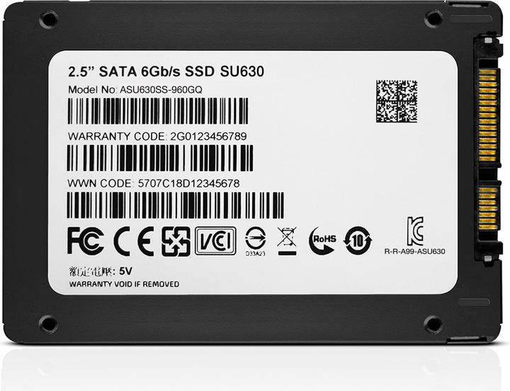 Actual product image Adata Ultimate SU630 (480 GB, 2.5")