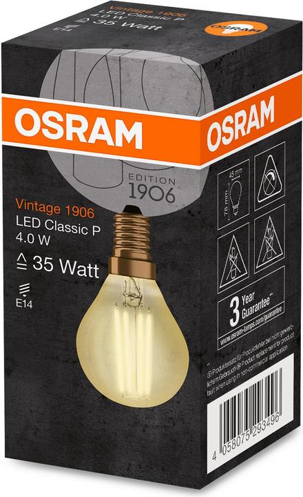 Immagine prodotto Osram Annata 1906 (E14, 4.50 W, 420 lm, 1 x, F)