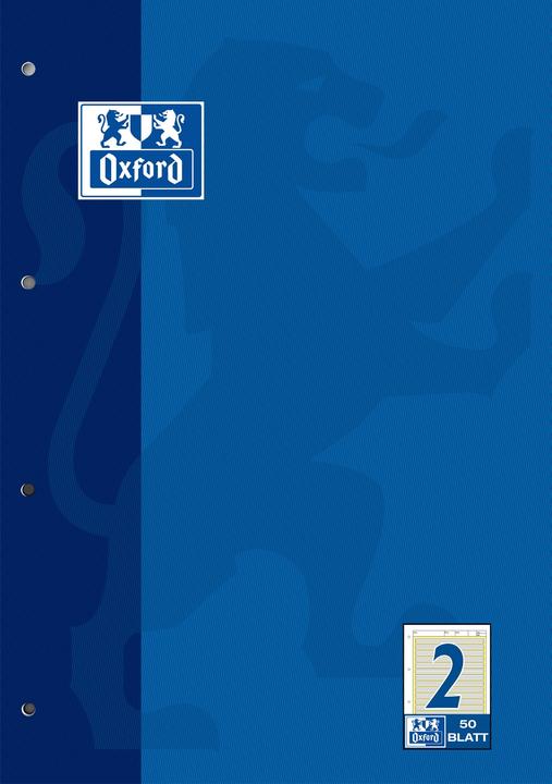 Actual product image Oxford Worksheet pad, A4, ruling 2 (A4, Lined, Hardcover)