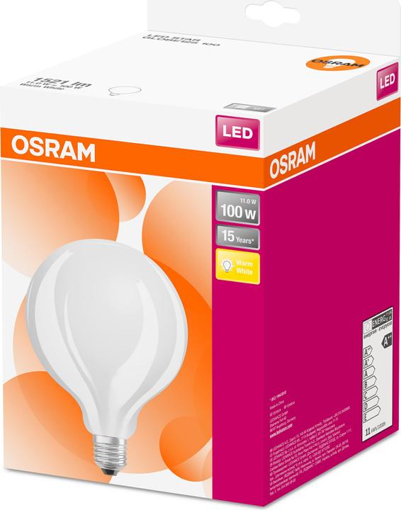 Actual product image Osram Star Classic Globe (E27, 11 W, 1521 lm, 1 x, D)