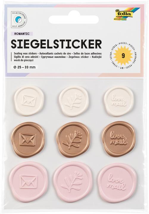 Actual product image Folia Siegel Sticker ROMANTIC, 9 Stück