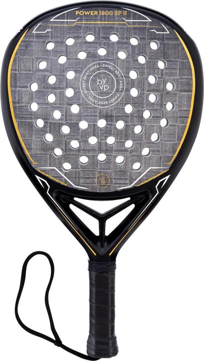 Luxtri Padel Schläger Power 1800 II Diamant Grau-Weiss 370g Carbonfaser/Alu/EVA
