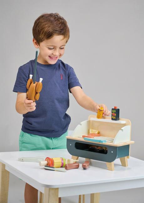 Actual product image Tender Leaf Toys Wooden barbecue play set