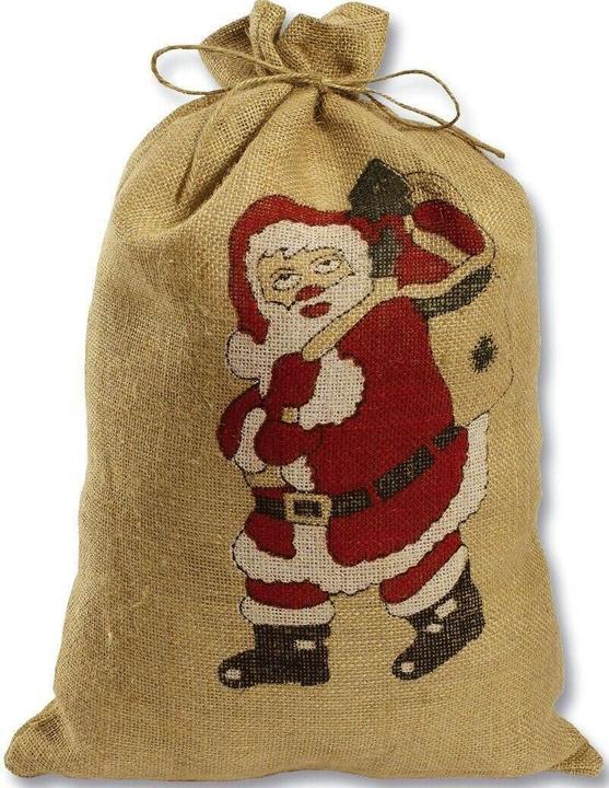 Immagine prodotto Folia Borsa di iuta Babbo Natale (Borsa da regalo, 1 x)