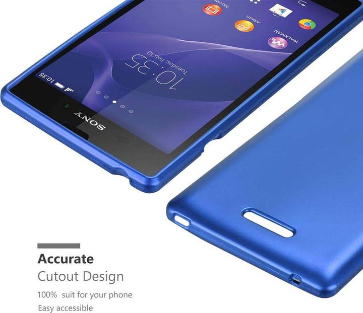 Image du produit Cadorabo Couverture métallique mate TPU (Sony Xperia T2 Ultra)