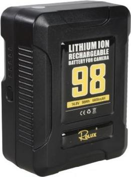 Actual product image Rolux Smart V-Mount Battery YC-98S 98Wh 14.8V 6800mAh (1 pcs., 6800 mAh, Battery + charger)