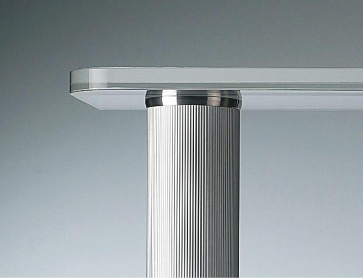Actual product image Camar Glass plate adapter ø 80mm for gluing without mounting part, brushed stainless steel