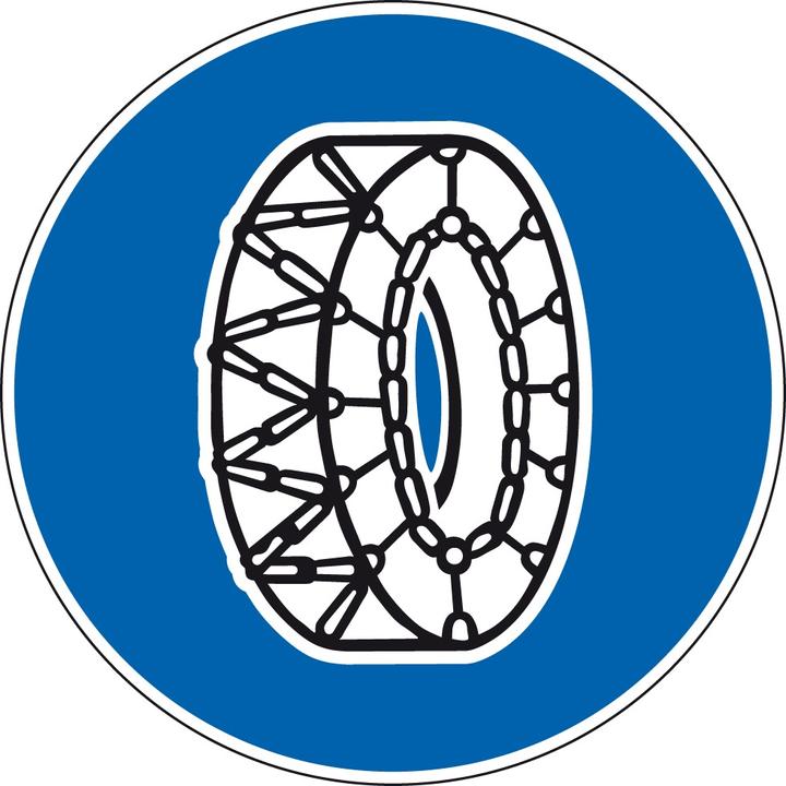 Immagine prodotto Moravia Segnale 2.48, R1, catene da neve obbligatorie