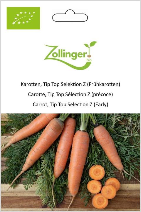 Immagine prodotto Zollinger Bio Carote, Selezione Tip Top Z (carote precoci)