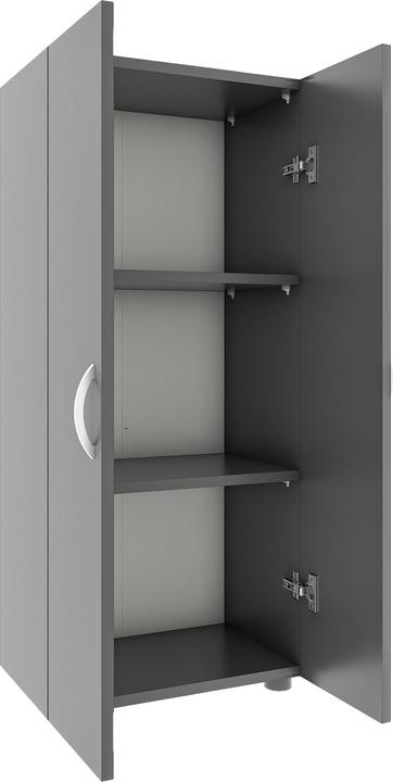 Image du produit VCM Armoire de bureau Livres Dossiers Meuble de bureau Armoire Ulas 3 portes battantes (49 x 34 x 108 cm)