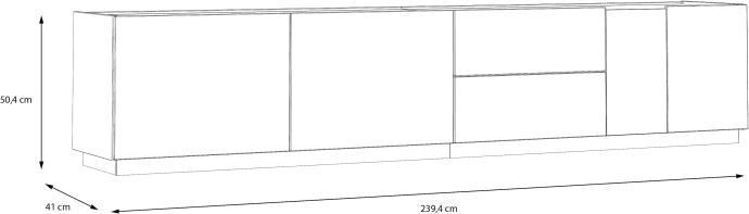 Produktbild Forte Sindi (239.5 x 41 x 50.5 cm)