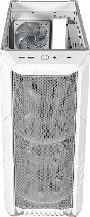 Produktbild Cooler Master PC-Gehäuse HAF 500 Midi-Tower ARGB baltas (mATX, Mini-ITX, ATX, E-ATX)