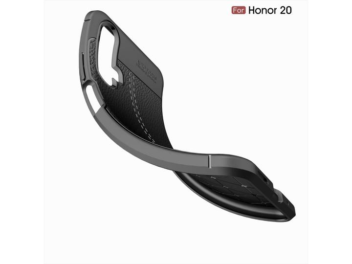Actual product image Screenguard Honor 20 Cover Leather Design TPU Cover (Fee 20)