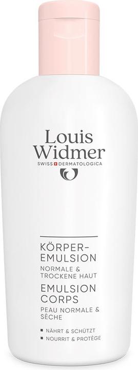 Actual product image Widmer Louis Körperemulsion ohne Parfum 200 ml (Body milk, 200 ml)