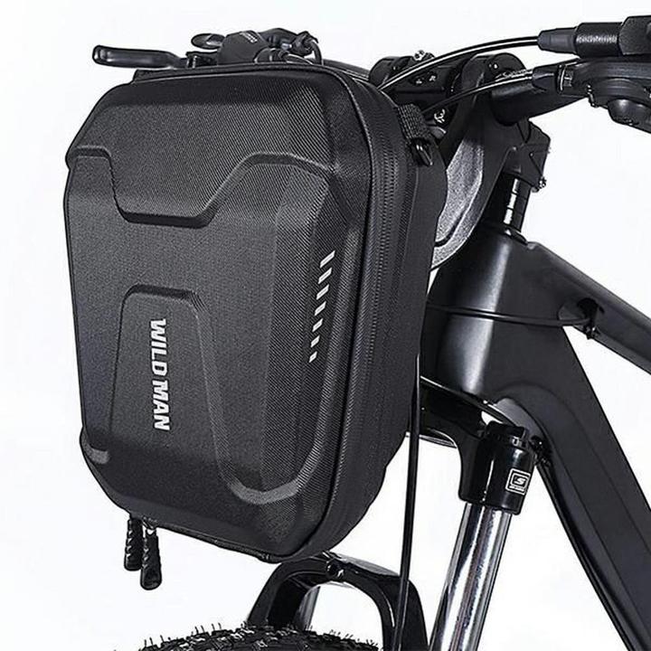 Hoco Bicycle accessory WILDMAN WILDMAN traveling bag for handlebars with zipper E8 3L black (3 l, Gepäckträgertasche)