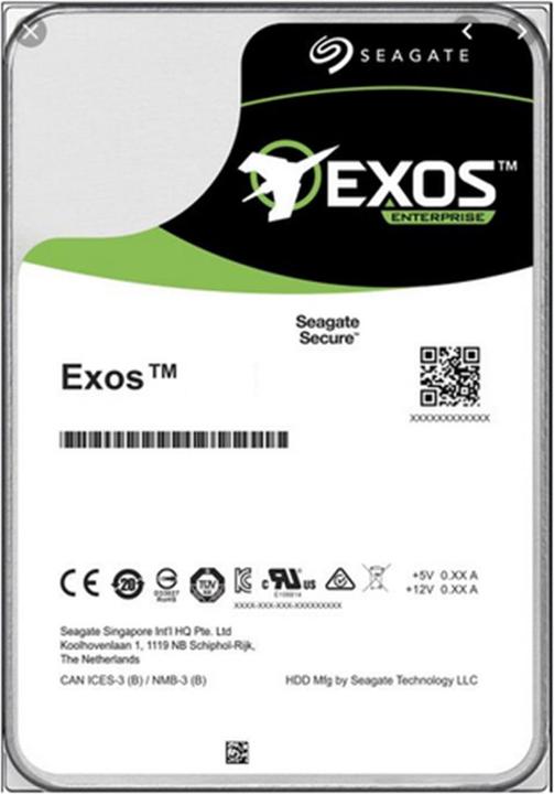 Produktbild Seagate EXOS X1616TB SATA SED 4IN 7200RPM HELIUM 512E/4KN NMS NS INT (16 TB, 3.5", CMR)