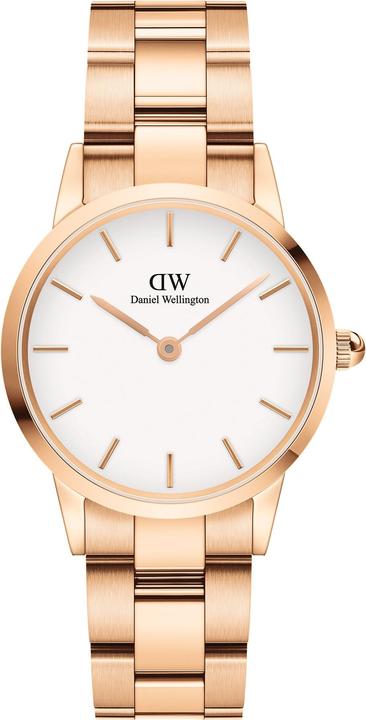 Daniel Wellington Lien iconique blanc or rose (28 mm) (Montre analogique, 28 mm)