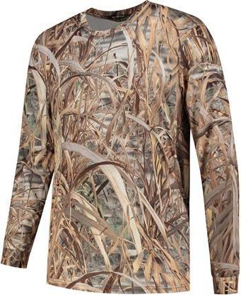 Stealth Gear T-Shirt Langarm Camo Schilf Print Grösse L (L)