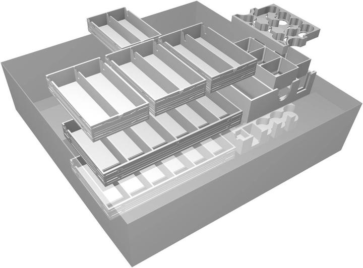 Produktbild Feldherr QUAK-3D - Organizer für Die Quacksalber von Quedlinburg + Die Kräuterhexen - Grundspielbox