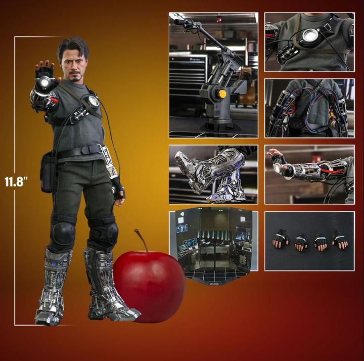 Produktbild Hot Toys Iron Man "Tony Stark - Mech Test - DLX Version" 1/6 Movie Masterpiece Actionfigur