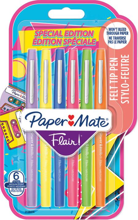 Produktbild Paper Mate Paper:Mate Faserschreiber Flair RETRO, 6er Etui (6 x)