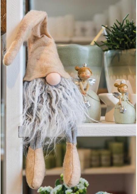 Image du produit Carte de voeux du lutin de Noël assis - Noël - (1 pcs)