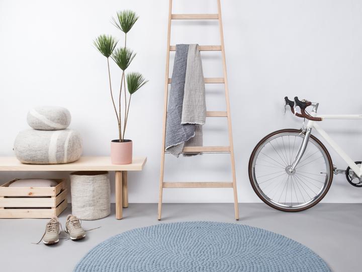 Produktbild Myfelt Mia Filzkugelteppich rund (90 x 90 cm)