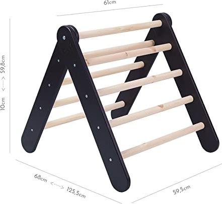 Image du produit Activity Board Maison triangulaire d'escalade avec cadre d'escalade intérieur pliable 59x61cm pour la chambre des