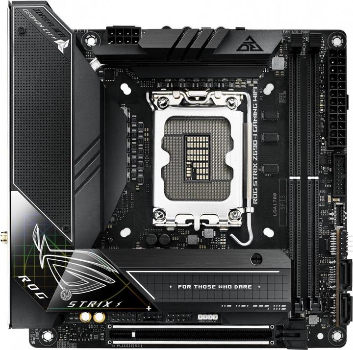 Actual product image ASUS ROG Strix Z690-I Gaming Wifi (LGA 1700, Intel Z690 (DDR5), Mini-ITX)