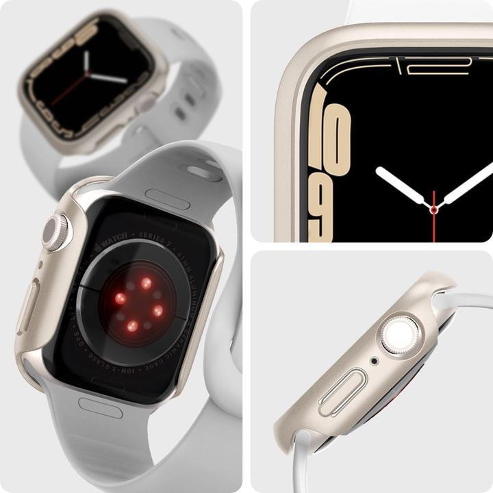 Produktbild Spigen Thin Fit Apple Watch 7/8 41mm starlight ACS04185