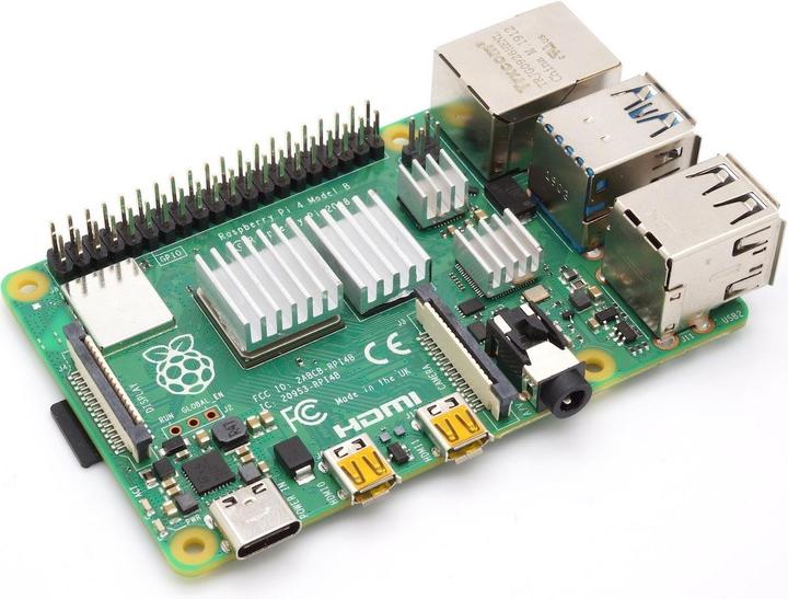 Produktbild Sertronics 4 teiliges Kühlkörper Set für Raspberry Pi 4, silber