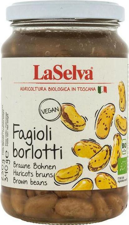 Image du produit LaSelva Haricots bruns Borlotti cuits (340 g)