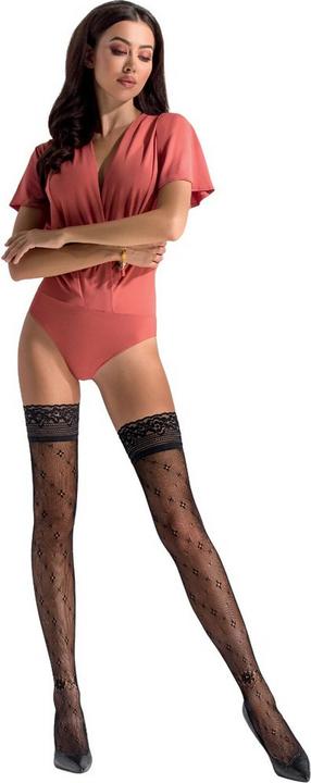 Passion PE ST016 stockings black 3/4 (6 3/4)