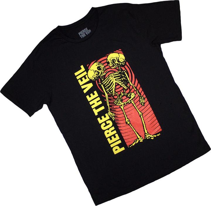 Actual product image Pierce The Veil Unisex Adult Wavy Skeleton T-Shirt (S)