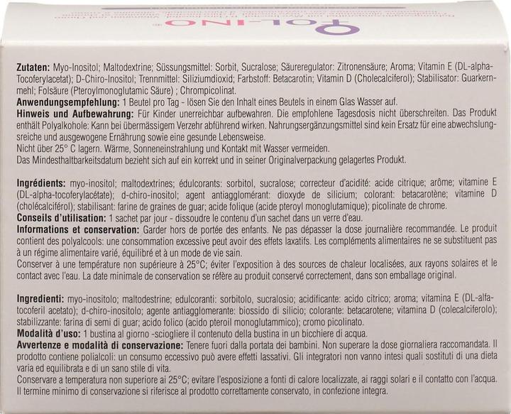 Valeurs nutritives et ingrédients Fol-Ino Sac à poudre (1 pièce(s), Beutel, 90 g)