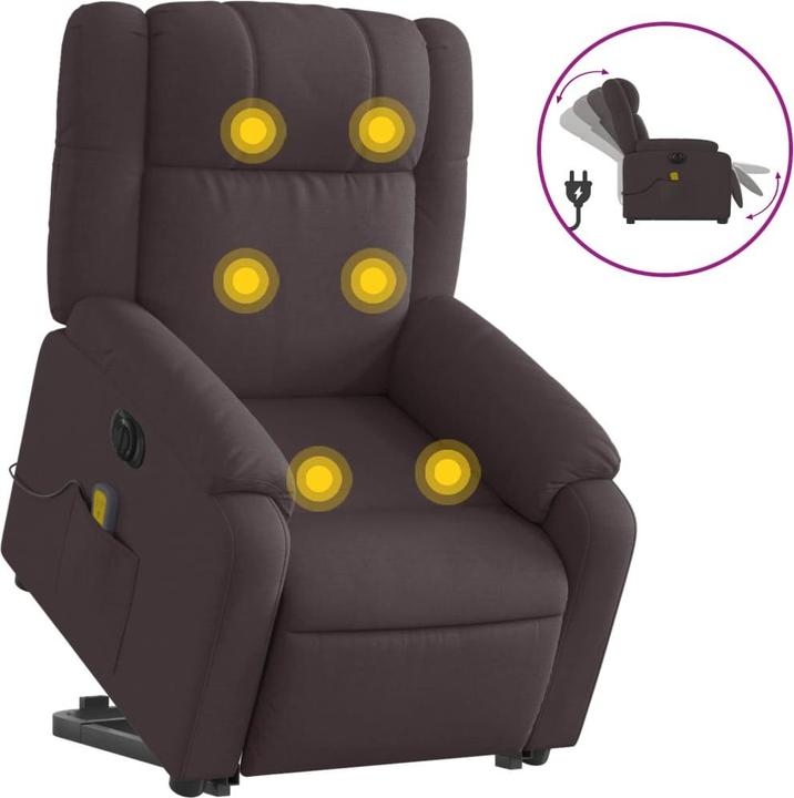 Produktbild VidaXL Elektrischer Massagesessel mit Aufstehhilfe Stoff