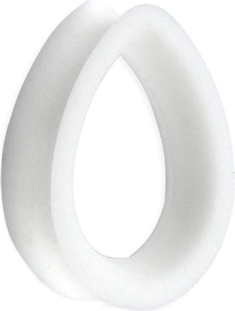 Produktbild Star Piercing Flared Tunnel weiss Tropfen (ohne Messing, Silikon)