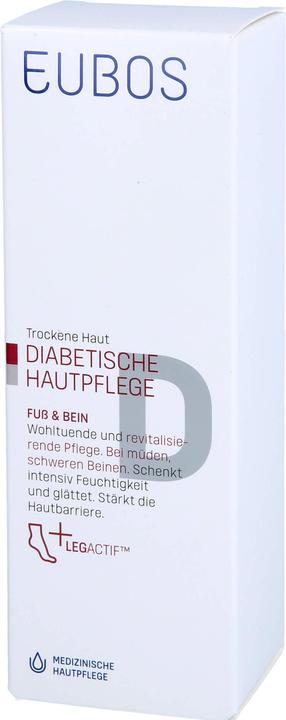 Actual product image Eubos Diabetic Skin Care Foot + Leg, 100 ml Cream (Foot bath, 100 ml)