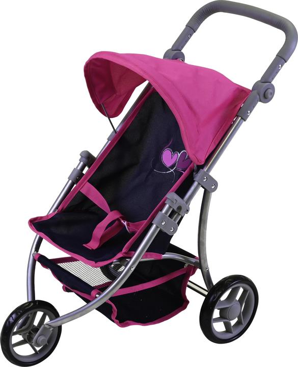 Image du produit Knorrtoys Poussette de poupée Jogger Lio - flying hearts blue pink