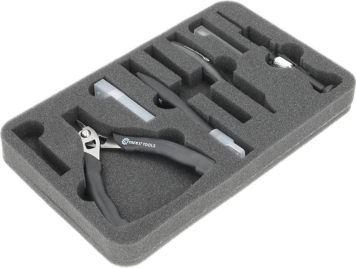Produktbild Feldherr MI25BO - MINI Tasche für Bastelwerkzeuge + Farbfläschchen + Pinsel